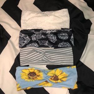 4 wrap headbands